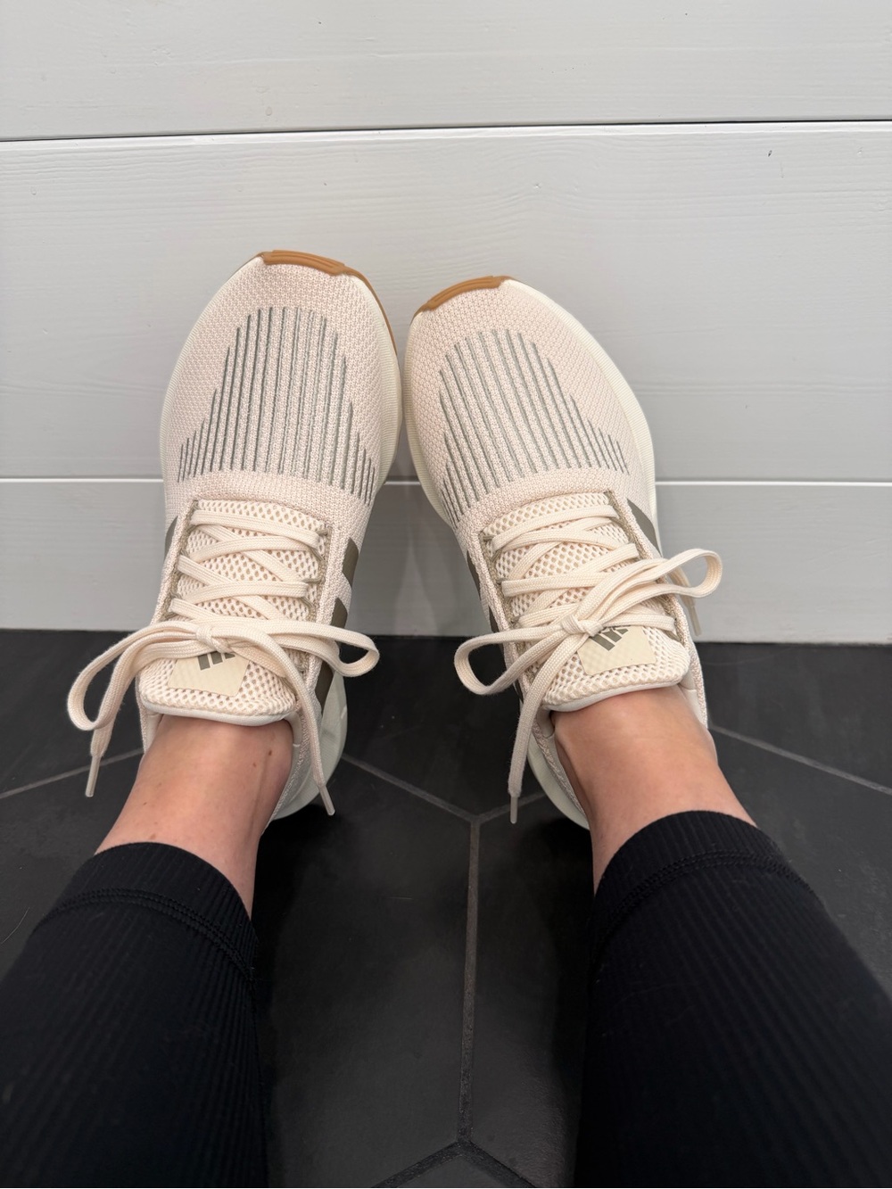 adidas Women's Light Pink Knit Athletic Sneakers